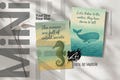 Sea & Waves Mini Journal: Gratitude, Manifestation and Self-Reflection Zine with Cards
