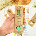 Personalized Plantable Seed Paper Bookmark: Wildflower Favor
