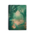 6" x 8" Enchanted Forest Mushroom Spiral Notebook, Cottagecore Journals, Vintage Diary, Fantasy Journals, Whimsical decor, mushrooms