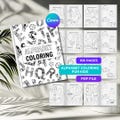 Alphabet Coloring Book for Kids – 106 Pages Printable PDF – ABC Letters Educational Activity Sheets – Preschool & Kindergarten Learning