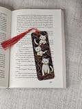 Sensory Tactile Cats Bookmark – Cute 3D Printed Cat Lover Gift with Tassel
