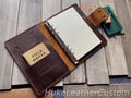 Leather Portfolio Binder Personalized Organizer Document Holder Daily Zippered Work Organizer Men Women,Custom Leather Case In A4 B5 A5