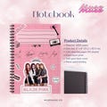 Cute Spiral Notebook, Black Pink K-Pop Fan Journal, Back to School Gift, Ruled Line Blink Notebook, Pink Theme
