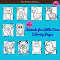 Animals for Little Ones Vol. 2 | Toddler Coloring Book | Cute & Easy Animal Coloring Pages | Preschool Activity Printables