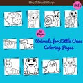 Animals for Little Ones Vol. 3 | Toddler Coloring Book | Easy Animal Coloring Pages | Preschool Printable Activity