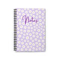 Purple Floral Notebook | Purple flowers Notebook - Cute Journal, Gift for Teachers, Purple floral spiral notebook
