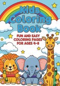 Kids Coloring Book | Fun & Easy Printable Pages for Ages 4-8 | Cute Animals Activity PDF | Instant Download