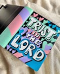 Painted NIV, Personalized Hardcover Note-Taking Bible Pastel Rainbow Heart Design, Red Letter, Create Art Next to Your Favorite Verses