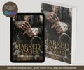 Unique Dark Romance Cover Premade | Canva Template- Self Serve Customization | Romance Cover Design | KDP Book Cover Design