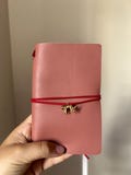 A6 Leather Traveler Journal Cover, Leather Refillable Journal Cover, Journaling Gift for Her, Handmade Leather Gift, Travel Girl Must Have