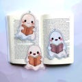Cute Ghost Acrylic Suncatcher Bookmark, Book Worm Reader Gifts Booktok, Halloween Fall, Bookish Suncatcher Bookmarks