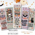 Halloween Bookmarks, Ghost Bookmarks, Bookish Halloween Bookmarks, Spooky Bookmarks, Bookish Gifts, Book Lover Gifts, Book Accessories