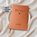 Custom Letters to My Love Journal Engraved Leather Notebook Personalized Gifts for Husband Boyfriend Wedding Valentine's Day Anniversary Him