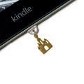 Kindle Charm Lock Pendant | USB Dust Plug | E-Reader & Cell Phone Plug | Bookish Booktok Decoration | Phone Charm | USB C