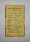 1792 BENJAMIN FRANKLIN'S WILL Extracts in The Massachusetts Magazine, Duelling