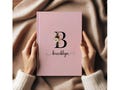 Floral Monogram Personalized Notebook Custom Initial Journal with Name Elegant Writing Book Gift for Busy Professionals Daily Notes Journal