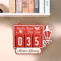 Personalized Books Read Tracker, Custom Bookshelf Counter, Bookish Home Decor, Unique Gift for Readers & Book Lovers