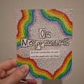 on neopronouns | analog collage zine | nonbinary, queer, lgbtq, pronouns, interview zine