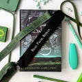 Read Pause Repeat Green Book Strap | Adjustable Book Page Holder | Reading Gift for Book Lovers, Students, Teachers and Bookworms