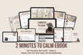 2 Minutes to Calm Ebook + Bonuses | Gentle Resets for Overwhelmed Moms | Self-Care Journal Prompts, Mantras & Guilt-Free Toolkit