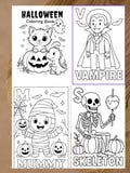 Kids A-Z Halloween Coloring Book – ABC Learning with Spooky Fun – Instant Download