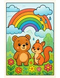 Luna and Squirrel Forest Adventure Coloring Book + Free Bonus Etiquette Coloring Book | Fun Printable Activity for Kids