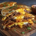 Breakfast Birria Quesadillas – Viral Recipe, Mexican Breakfast Recipe, Birria Beef Quesadillas, Brunch Party Food, Morning Taco Idea, Brunch