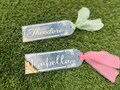Personalized Acrylic Bookmark With Korean Traditional Pattern, Custom Name Glitter Bookmark, Cute Gift For Book Lovers, Party Favor