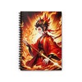 Spiral Notebook, Anime Inspired Kyojuro Rengoku, Demon Slayer Journal, Ruled Line, Back to School Gift, Stationery, Writing Pad