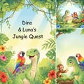 Dino & Luna’s Jungle Quest – Kids Printable Storybook PDF – Jungle Adventure Bedtime Story – A4 + US Letter