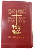 1952 Catholic Press Holy Bible Red Gilt Family Edition Douay-Confraternity
