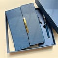 Custom Engraved Notebook With Pen, Vegan Leather Notebook Set, End Of Year Thank You Gift, Matching Pen, Graduation Gifts, New Job Present