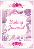 Pink Baking Recipe Journal | Vintage-Inspired Baking Notebook | Illustrated Kitchen Keepsake | Digital Download