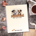 Your Logo Spiral Notebook, ANY BUSINESS Custom Notebook, 8.5x11 Notebook, 50 Pages, 100 Lined Sheets
