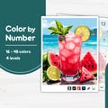 Summers Sweet Embrace Color by Number PBN for Procreate, Sketchbook, Prints, Easy/Advanced, Kid/Adult
