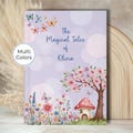 Personalized Fairy Garden Journal, Custom Kids Notebook Girls Dream Diary, Fantasy Adventure Journal for Daughter, Niece Birthday Gift D226