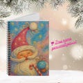 Christmas List Notebook Retro Holiday Journal Vintage Christmas Planner Spiral Bound Journal Holiday Gift for Writers Christmas Gift Idea