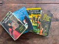 Nancy Drew Books Scarlett Slipper Mystery, Clue In The Velvet Mask, Mystery of The 99 Steps,Moonstone Castle Mystery Detective Stories