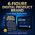 6-Figure Digital Product Brand | Online Business Guide + Templates, Sell on Etsy & Amazon, Digital Marketing Growth System, Done For You PLR