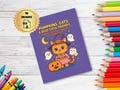 Halloween Coloring Pages PDF, Spooky Cute Coloring Book, Ghost & Pumpkin Coloring Sheets, Fun Halloween Activity for Kids and Adults