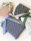 Bow Quilted Booksleeve Padded Book Covers Fabric Book Protector Book Lovers Gift Cottagecore Bookish Accessories Book Pouch Sleeve