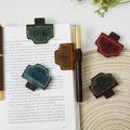 Personalized Leather Magnetic Bookmark With Pen Holder, Custom Name Bookmark, Gift for Book Lovers, Gifts For Readers,  Christmas Gifts