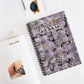 Hawaiian Notebook - Ruled Line, Hawaiian Print, Palaka Hibiscus Hebrew Cone Shell Notebook, Spiral Notebook, Seashell Floral, Stationery