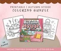 Cozy Autumn Hygge Coloring Pages | 70 cute & cozy fall pages | Instant PDF download