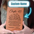 Chapter 40 Birthday Gift for Her – Personalized Name Journal – 40th Birthday Keepsake – Custom Vegan Leather Notebook for Women