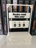 Books Read Counter, 3D Printed Tracker, Reading Goal Decor, Booklover, Bookish, Gift, features drawer with number tags, book worm, book nerd