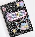 Personalized Compostion Notebook Rainbow Reading Spiral Notebook - Fun Gift for Student Writers, School Supplies, Back to School, Journaling