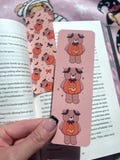 Pumpkin Bear Bookmark-Booklover gift