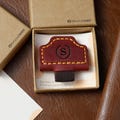 BygoneMark Personalized Leather Magnetic Bookmark with Pen Holder, Pen Loop, Reader Gift,Journal Accessory,Book Lover Gift,Anniversary Gift