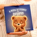 Bedtime Prayers, Baptism Gift, Personalized Children's Book, God Loves You, Custom Name Book, Baptism Gift for Boy or Girl, Prayer for Kids